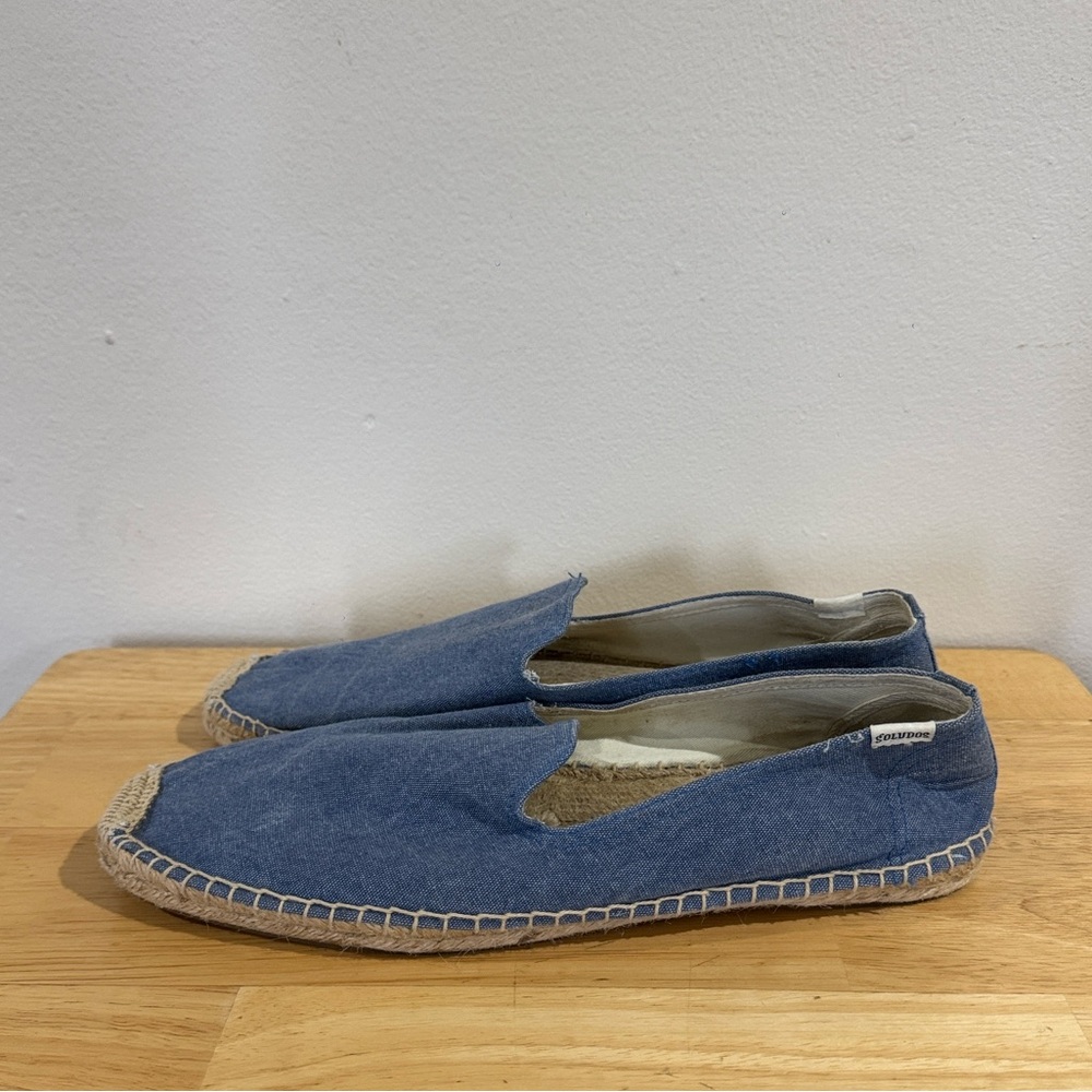 Soludos Espadrille Flats Chambray Slip On
Blue (Size EU45/US12) - Picture 2 of 9